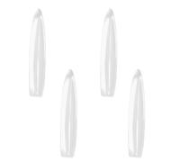 MOROBOR 6 tiradores autoadhesivos de poliuretano transparente, mini pomos transparentes ovalados para puerta corrediza, ayudantes para ventana, gabinete, cajón, puerta, vidrio