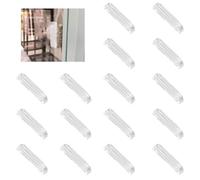 MOROBOR Mini pomos acrílicos, 16 pomos cuadrados de acrílico transparente de 1.9 pulgadas, autoadhesivos, brillantes para espejo, armario, caja de regalo, decoración