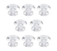 MOROBOR Mini pomos acrílicos, 8 pomos autoadhesivos en forma de diamante, sin perforación, acrílico transparente, para espejo, armario, caja de regalo y otros muebles pequeños