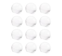 MOROBOR Mini Pomos Acrílicos Esféricos Autoadhesivos Sin Perforación, 12 Tiradores Transparentes para Cajones, Gabinetes, Espejo, Armario, Caja de Regalo (20 mm)