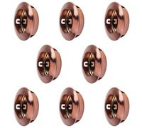 MOROBOR Paquete de 8 tiradores de dedo para puerta de armario, manija redonda empotrada de acero inoxidable para puerta corrediza de granero, manijas empotradas para armarios de cocina, manijas de