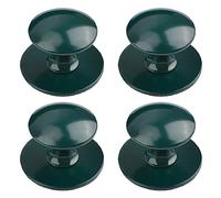 MOROBOR Pomos adhesivos para gabinete, 4 pomos autoadhesivos instantáneos para gabinetes de cocina, tiradores de cajón de acero inoxidable para ventanas, armarios, cajones (verde oliva)
