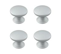 MOROBOR Pomos adhesivos para gabinete, 4 pomos autoadhesivos instantáneos para gabinetes de cocina, tiradores de cajón, tiradores de aleación de aluminio para ventanas, armarios, cajones (plata mate)