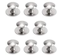 MOROBOR Pomos de cajón de acero inoxidable, 8 piezas, tiradores instantáneos autoadhesivos para gabinete, manija adhesiva para puerta corrediza con tornillos de montaje para cajón de armario de vidri