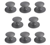 MOROBOR Pomos de cajón de acero inoxidable, 8 piezas, tiradores instantáneos autoadhesivos para gabinete, manija adhesiva para puerta corredera con tornillos de montaje para gabinete de vidrio, cajón