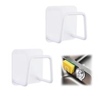 MOROBOR Soporte adhesivo para esponjas de acero inoxidable, 2 unidades, color blanco, para fregadero, jabón, esponjas de jabón, organizador de esponjas a prueba de óxido, accesorios de cocina