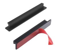 MOROBOR Tiradores adhesivos de montaje en superficie, 2 piezas, 180 mm, aleación de aluminio, tirador de puerta de empuje-tracción, tiradores deslizantes para ventanas, cajones, armarios, gabinetes