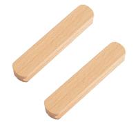 MOROBOR Tiradores autoadhesivos para muebles, 2 pomos de madera sin taladro, manijas adhesivas montadas al instante para armario, baño, tocador