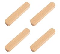 MOROBOR Tiradores autoadhesivos para muebles, 4 pomos de madera sin taladro, manijas adhesivas montadas al instante para armario, baño, tocador