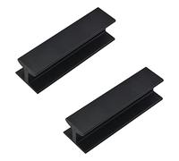 MOROBOR Tiradores instantáneos de autoadherentes de 80 mm/3.14 pulgadas, 2 tiradores de aleación de aluminio autoadherentes para tiradores auxiliares de cajón de puerta de ventana (Negro)
