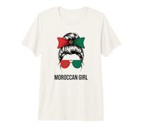 Moroccan Girl Marruecos Colores Bandera Cheer Lema Match Camiseta Premium
