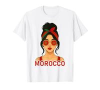 Moroccan Girl Morocco Flag Moroccan Girlfriend Wife Camiseta