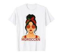 Moroccan Girl Morocco Flag Moroccan Girlfriend Wife Camiseta