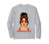 Moroccan Girl Morocco Flag Moroccan Girlfriend Wife Manga Larga