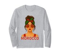 Moroccan Girl Morocco Flag Moroccan Girlfriend Wife Manga Larga