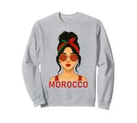 Moroccan Girl Morocco Flag Moroccan Girlfriend Wife Sudadera