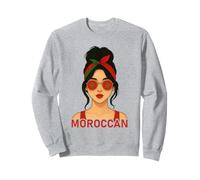 Moroccan Girl Morocco Flag Moroccan Girlfriend Wife Sudadera