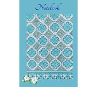 Moroccan Mosaic Composition Notebook: Turquoise and Purple Geometric Tile Journal: Aesthetic Mediterranean Style Pattern Cover Design, Cute Lined ... Women, Teens, Students, and Office Stationery