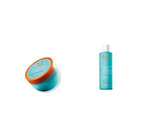 Moroccanoil Mascarilla Capilar Reconstituyente, 250ml & Champú Reparador Hidratante, 250ml