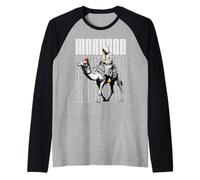 Morocco Camel Riding Desert Moroccan Djellaba Marrakech Camiseta Manga Raglan