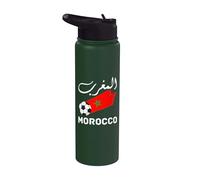 Morocco flag graphic funny morocco nation flag Morocco Stainless Steel Insulated Water Bottle