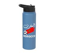 Morocco flag graphic funny morocco nation flag Morocco Stainless Steel Insulated Water Bottle