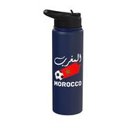 Morocco flag graphic funny morocco nation flag Morocco Stainless Steel Insulated Water Bottle
