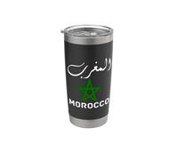 Morocco flag graphic funny morocco nation flag Morocco Vaso térmico de acero inoxidable de doble pared