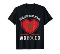 Morocco Flag Heart Souq Sebt Oulad Nemma City Camiseta