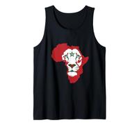 Morocco Flag Lion of Africa Proud Moroccan Football Game Camiseta sin Mangas