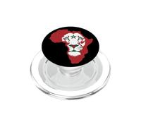 Morocco Flag Lion of Africa Proud Moroccan Football Game PopSockets PopGrip para MagSafe