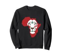 Morocco Flag Lion of Africa Proud Moroccan Football Game Sudadera