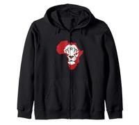 Morocco Flag Lion of Africa Proud Moroccan Football Game Sudadera con Capucha