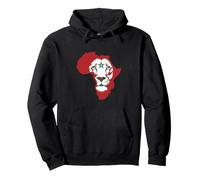 Morocco Flag Lion of Africa Proud Moroccan Football Game Sudadera con Capucha
