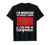 Morocco Flag Proud Elegant Moroccan Boyfriend Girlfriend Camiseta
