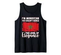 Morocco Flag Proud Elegant Moroccan Boyfriend Girlfriend Camiseta sin Mangas