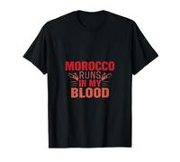 Morocco Runs In My Blood | Moroccan Identity Quote Camiseta