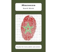 morocco search words ,puzzles for teens,adults and seniors: puzzles book , search words size 6x9 inch , 110 page , 55 puzzles followed by 55 solutions