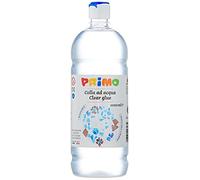 Morocolor PRIMO Film glue pegamento a base de agua 1000 ml de pegamento transparente en botella con tapón dosificador, alto poder adhesivo pegamento fluido, pegamento de agua lavable, Made in Italy