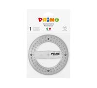 Morocolor PRIMO, Goniómetro 360 ° 12 cm, Color gris ahumado, Antideslumbrante, Estable y resistente, Fácil lectura, Alta precisión, Ideal para dibujo técnico