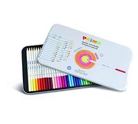 Morocolor Primo - Lápices de colores Minabella, 36 lápices de colores hexagonales lacados, lápices de colores para niños, calidad superior, diámetro de 3,8 mm, lápices de colores en caja de metal