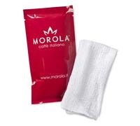 Morola Caffè Italiano - Toallitas Humidificantes de Algodón - 50 Piezas - Empaquetadas Individualmente - Toallitas Desechables con Fragancia de Limón - Restaurantes - Made in Italy