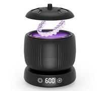 Morole Limpiador Ultrasónico UV de 45 kHz, 25W Ultrasonidos Limpieza de 3 Modos, Profunda 360°, Máquina limpiadora Ultrasónica Portátil de 190ml para, Dentaduras, Alineador, Joyas (negro)