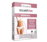 MOROSIL SILUET 360 - Potente Quema Grasa Natural | Naranja Roja de Sicilia | Reducción de Grasa Abdominal y Peso Corporal | Vientre plano | Antioxidante | 30 Comprimidos | Drasanvi