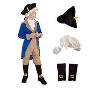 Morph Costumes Disfraz George Washington Niño, Colonial e Histórico para Carnaval y Halloween, S
