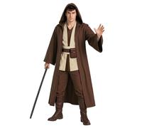 Morph Costumes Disfraz Maestro de la Fuerza Adulto, Traje Galáctico Hombre, Tunica Maestro Galaxias para Carnaval y Halloween, L