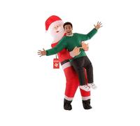 Morph Costumes Disfraz Papa Noel Hinchable Adulto Pick Me up, Disfraz Navidad Adulto Talla Única