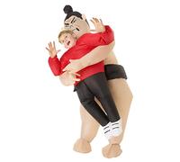 Morph Costumes Disfraz Sumo Hinchable Niño Luchador, Disfraz Carnaval Niño inflable Talla Única