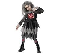Morph Costumes Disfraz Zombie Niña, Vestido Zombi para Halloween, Disfraces Niña Zombie, XL