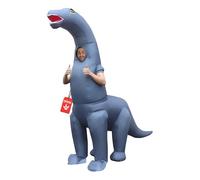 MORPH Costumes Premium Disfraz de Dinosaurio Hinchable para Adulto con Bolsillo, Disfraz de Diplococus Inflable para Carnaval, Talla Única